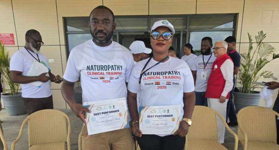 Naturopath Kwame Okrah and Naturopath Cindy Boakye Emerge as Top Performers in India Clinical Training