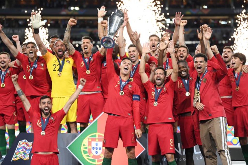 نتيجة بحث الصور عن ‪Portugal beat Dutch to win Nations League title‬‏