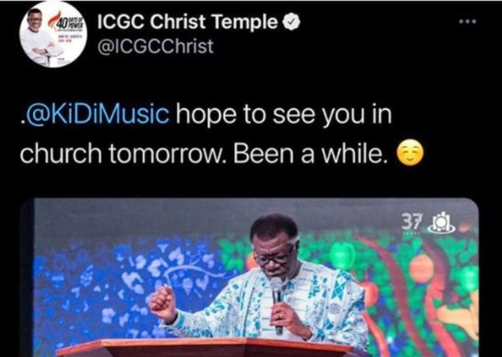 Pastor Otabil invites KiDi to church after fighting with Diana Hamilton