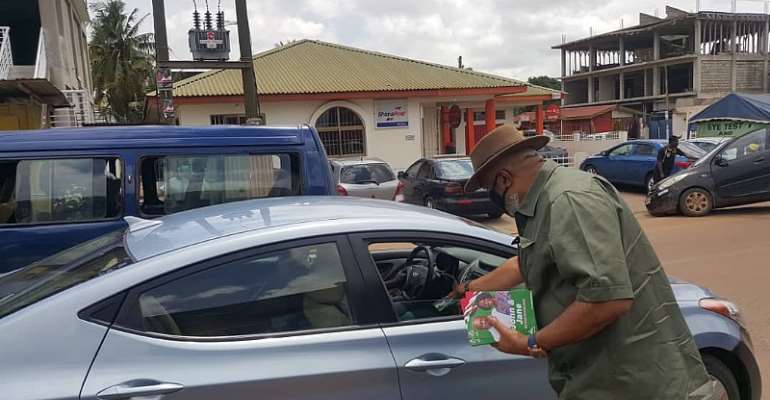 NDC's Alhaji Said Sinare Takes Campaign To Taxi Stations, Markets, Door-To-Door