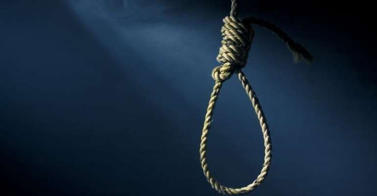 Staff of Abura Dunkwa Government Hospital hangs in his room