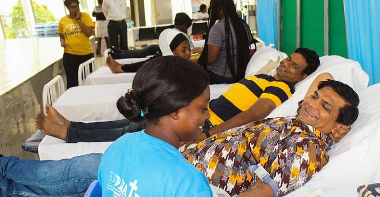 B5 Plus, DPS International Hold Blood Donation Exercise