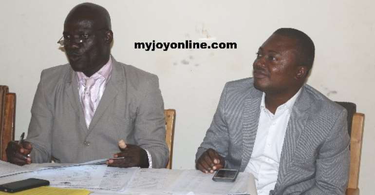 Mr. Agyemang Prempeh(left) and Mr. Oti Boateng(DCE)
