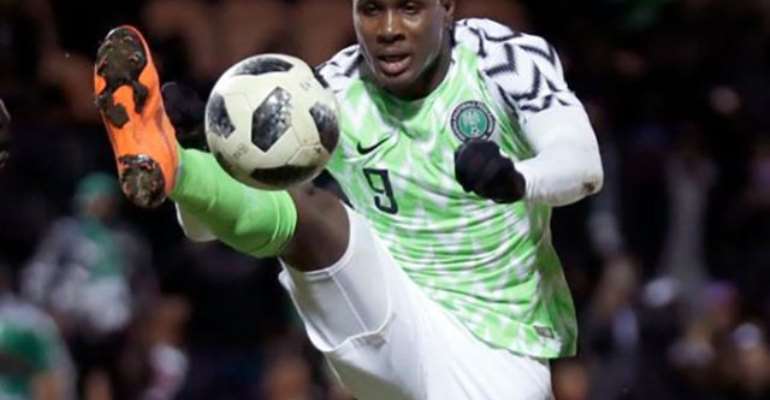 China-based Odion Ighalo hit a hat-trick for Nigeria in their victory over Libya in Uyo