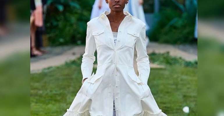 The only black to hit runway in Milan for designer who rejected her