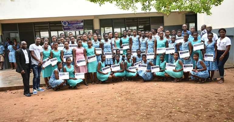 Be A Girl Awards 300 Girls in Ketu South Municipality on International Day of the Girl Child