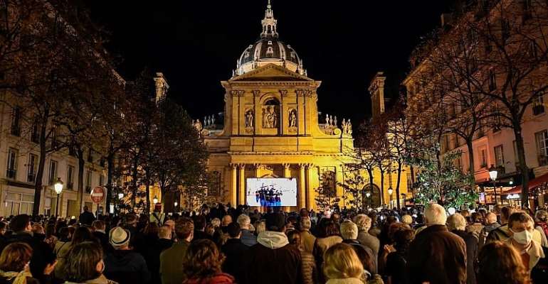 Samuel Paty was killed because he embodied the Republic: President Macron