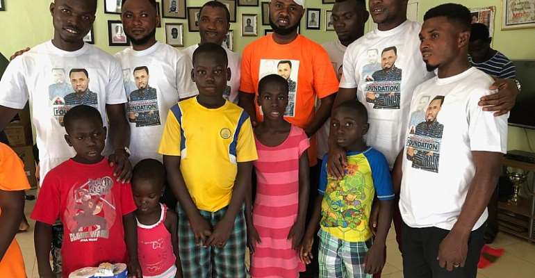 Ernest Opoku, E.O Musical Band Donate To Teshie Children's Home
