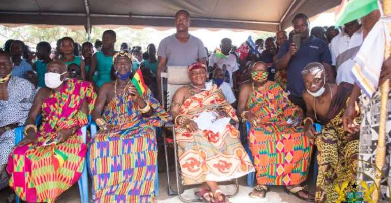 Buem: Construction Of Four Roads Within One Year Unprecedented – Jasikan Chief Praises Akufo-Addo