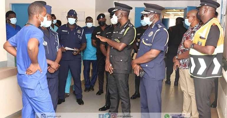 IGP lands in Tamale to visit officers involved in accident