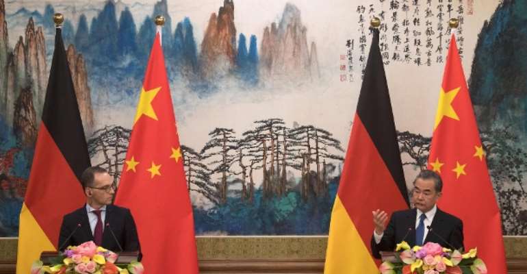 In 2018 Heiko Maas and Wang Yi appeared together in front of the press