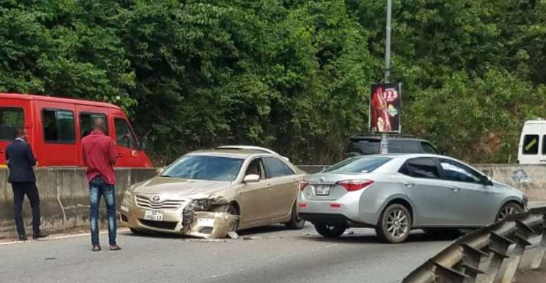 Car Crash On Ayi-Mensah-Aburi Highway
