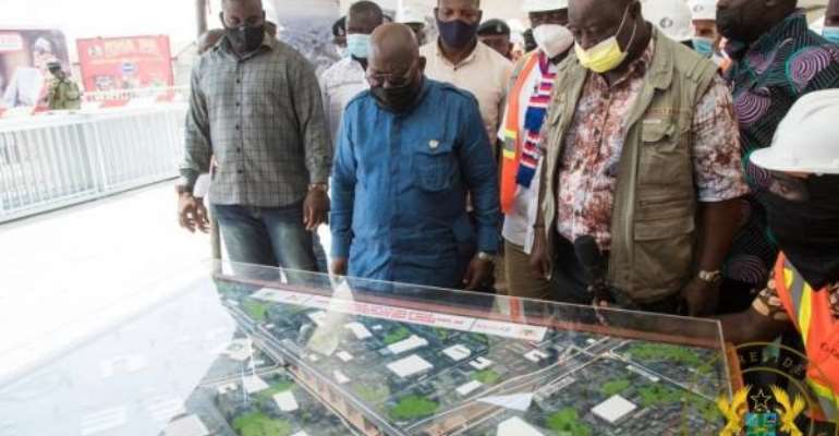 Obetsebi-Lamptey Interchange 92% Complete; Jamestown Fishing Harbour 15% Complete