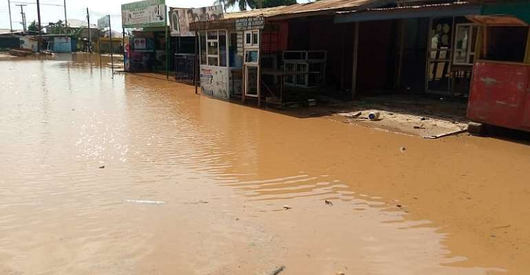 Parts Of Ablekuma Sinking In Flood 24 hours After Rainfall