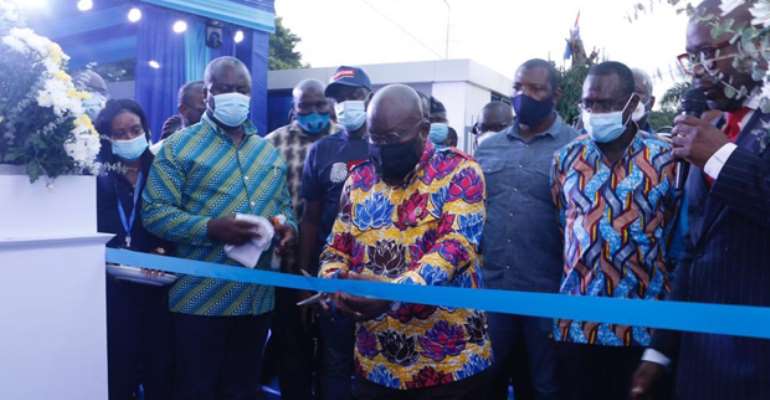 Akufo-Addo Unveils Ultra-Modern Metro TV Edifice In Accra