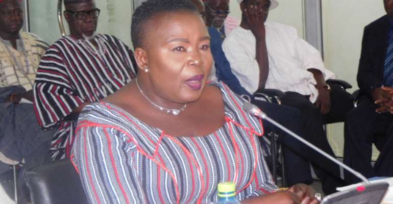 The UER Minister-designate speaking during the vetting