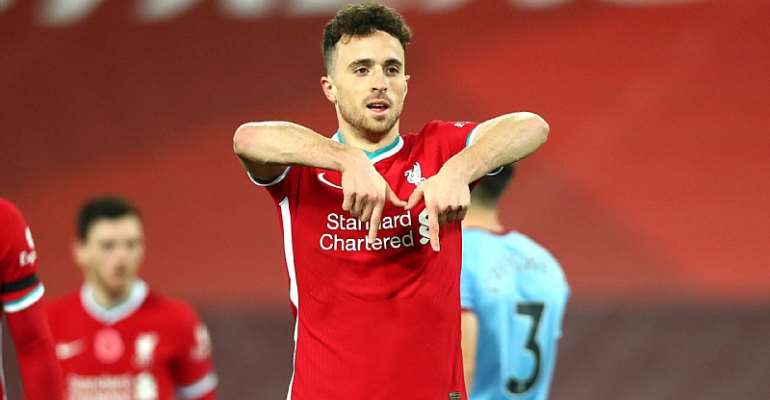 DIOGO JOTA OF LIVERPOOL CELEBRATES
IMAGE CREDIT: GETTY IMAGES