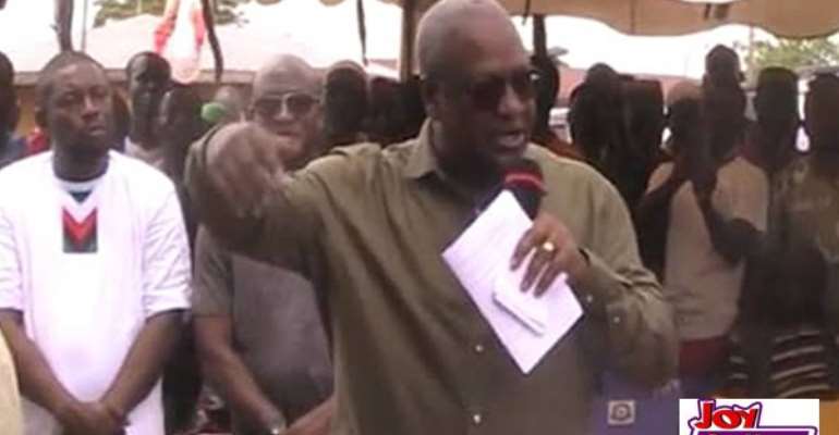 Dream More To Solve Challenges Facing Ghana - Mahama Jabs President Akufo-Addo