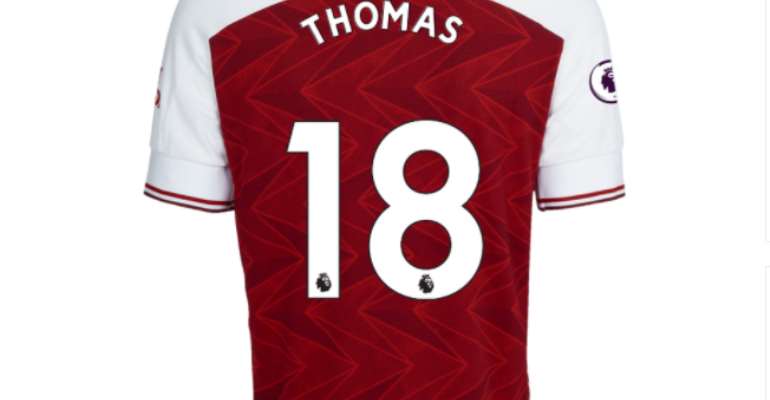 Thomas Partey new jersey at Arsenal