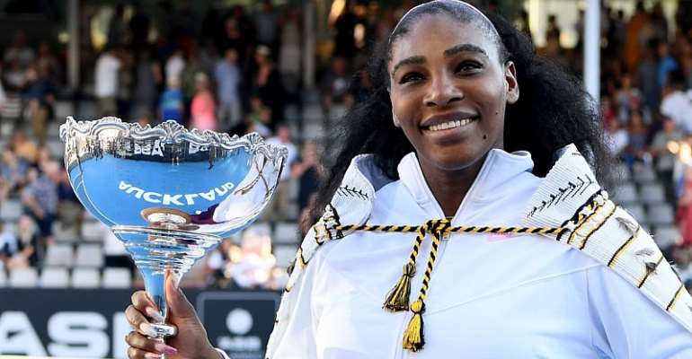 Serena Williams won the women's title at the 2020 Auckland Classic