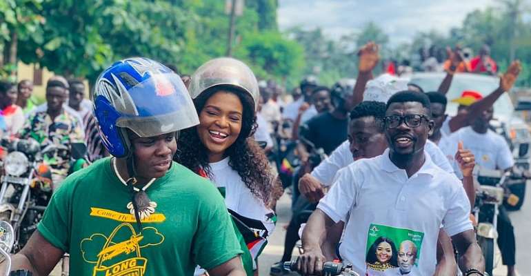 Another NDC MP Rides Okada To Submit Nomination Forms To EC