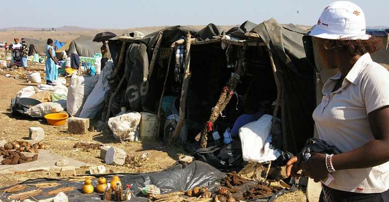 Mona Market in KwaZulu-Natal, South Africa operates on the third week of every month when traders set up temporary dwellings for the four days. - Source: Gary Stafford