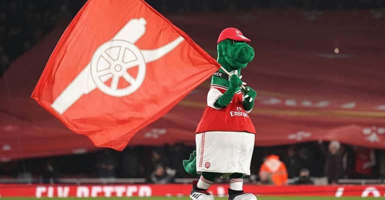 Arsenal's Mascot Gunnersaurus Returns From Brink Of Extinction