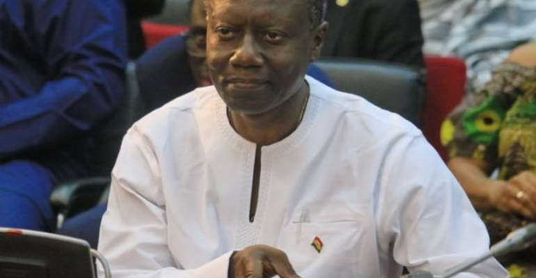 Finance Minister Ken Ofori Atta in Parliament