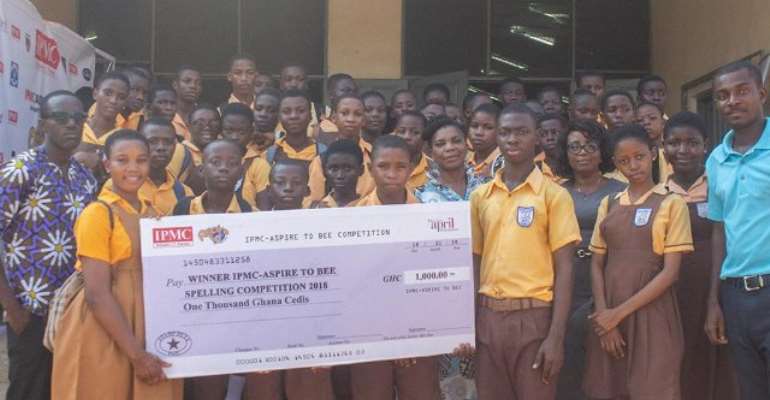 Pantang Hospital JHS pupil wins Aspire to Bee spelling competition