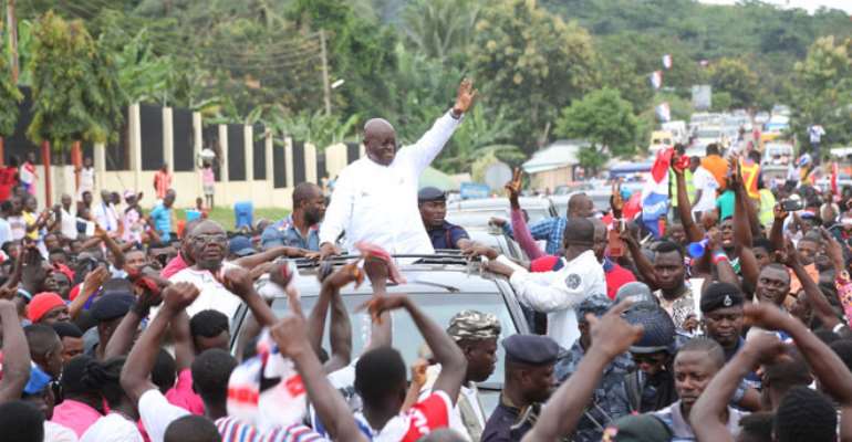 Akufo-Addo Shakes Hohoe Today
