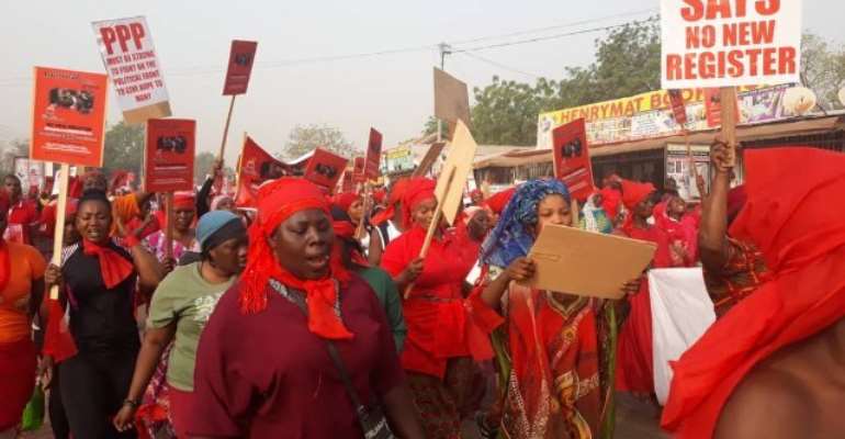 A demonstration in Tamale on Saturday saw hundreds of people coming out to support the resistance.