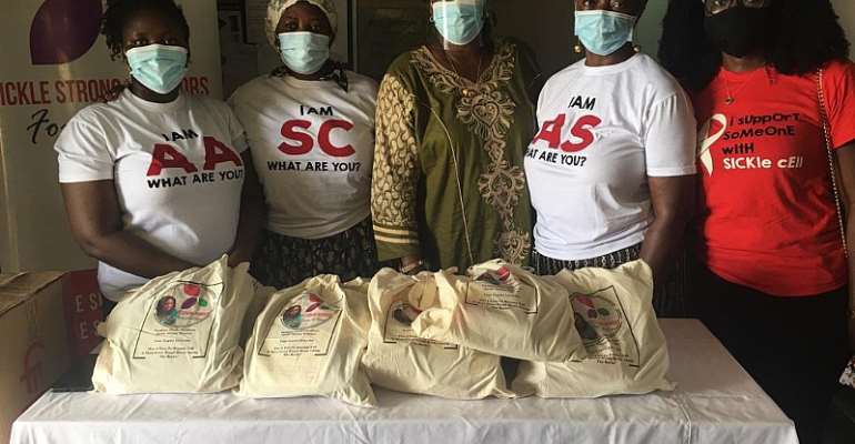 Sickle Cell Warrior Foundation gives to Korle Bu Hospital