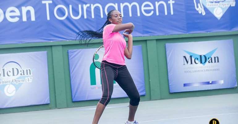 Tennis star Naa Mckorley donates to Teshie Children's Home