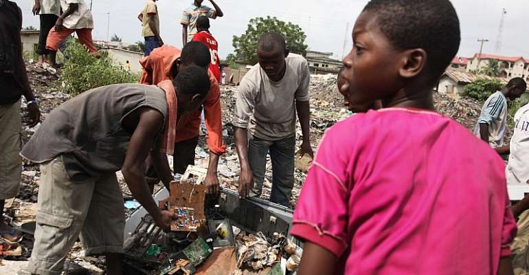The informal sector plays a big role in waste management in Nigeria. - Source: GettyImages
