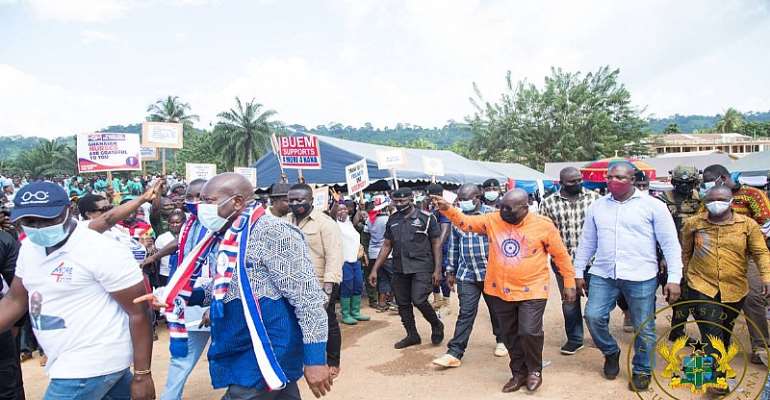 Akufo-Addo Tours Accra Today