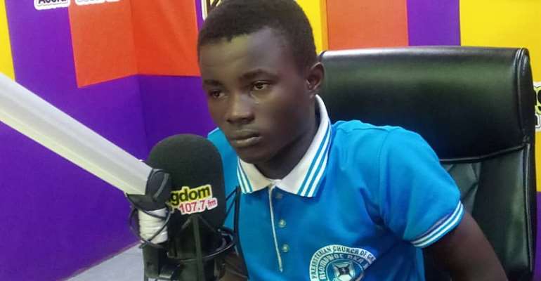 Brilliant SHS Graduate Thomas Amoani Scores 8As In WASSCE; Gets Scholarship From Kingdom FM