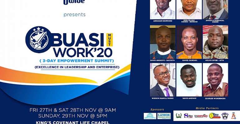 Obuasi MCE, Author Gamel Sankarl, Entrepreneur Mawuli Parku, Others To Speak At Obuasi Must Work Summit 2020