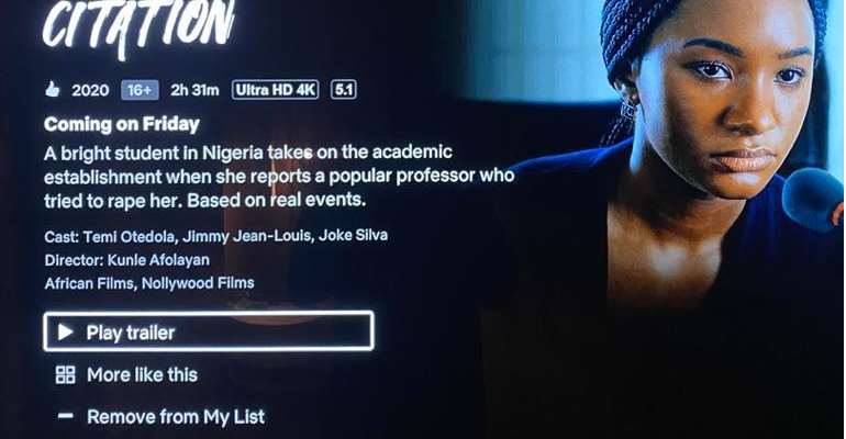 Billionaire Heiress, Temi Otedola, Shines As Kunle Afolayan Premiers New Movie, Citation on Netflix.