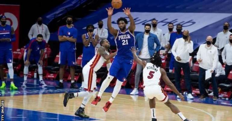 Joel Embiid scored 35 points in the second half