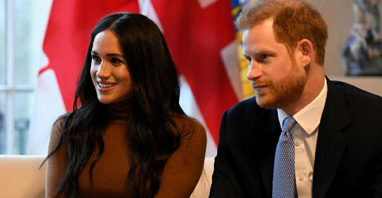 Prince Harry and his wife Meghan visit Canada House in London on January 7, 2020. © Daniel Leal-Olivas, Reuters