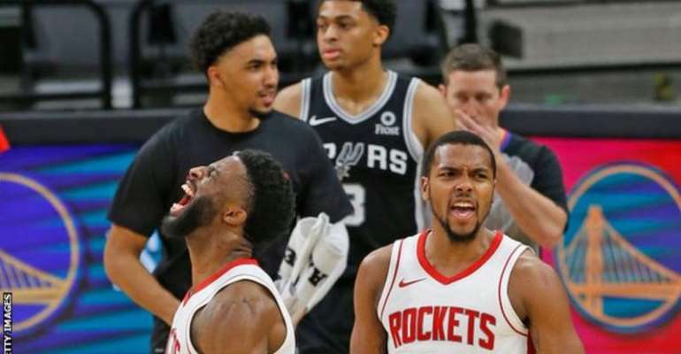 Houston Rockets came back to win 109-105 against San Antonio Spurs