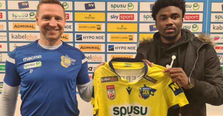 BREAKING NEWS: Ghana striker Samuel Tetteh joins Austrian side SKN St. Pölten on loan