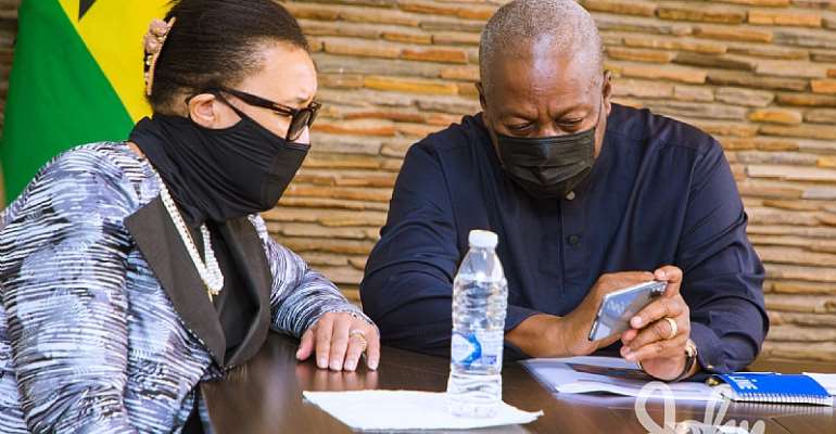 Mahama meets Secretary General of Commonwealth over election dispute