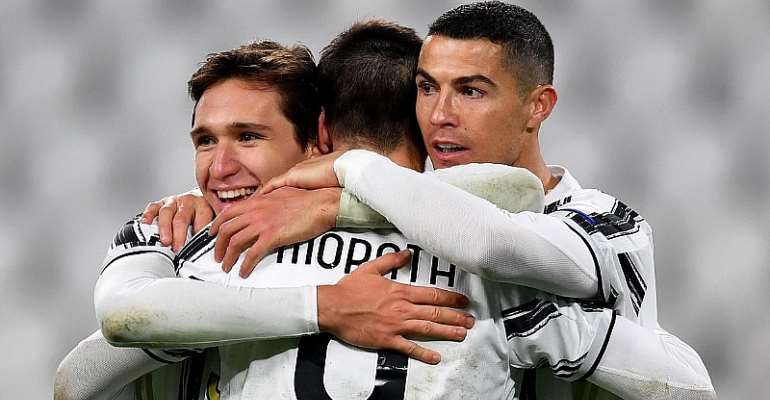 Juventus celebrate scoring against Dynamo Kiev
Image credit: Getty Images
