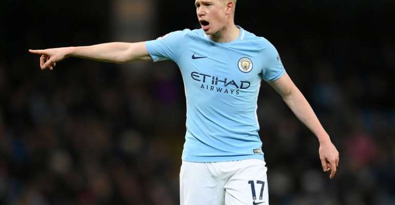 De Bruyne facing up to six weeks out at Man City with muscle problem