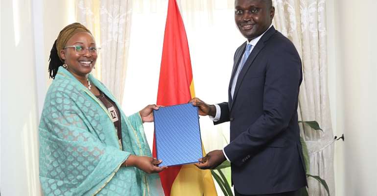 New Resident Representative of UNDP Ghana presents letter of credence to Foreign Ministry