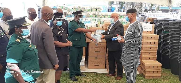 UNODC donates PPEs to Ghanaian law enforcement agencies to fight crime in this COVID-19 period