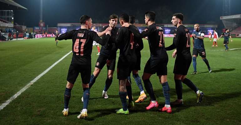 Gabriel Jesus of Manchester City celebrates with teammates
Image credit: Getty Images