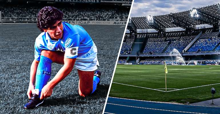 The Stadio San Paolo in Naples has been renamed after Diego Maradona