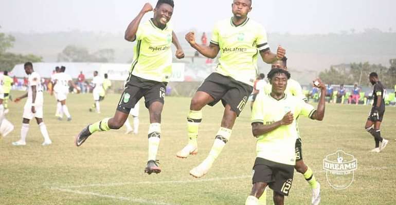 Dreams FC players celebrate